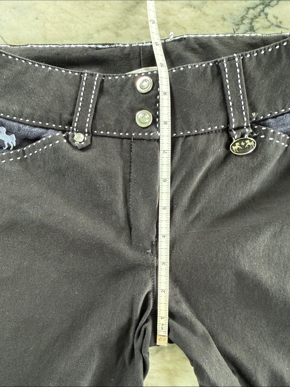 Equine Coture Black Riding Breeches - Picture 10 of 14